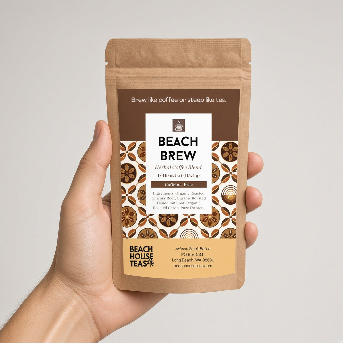 Beach Brew Herbal Coffee - Caffeine-Free Alternative