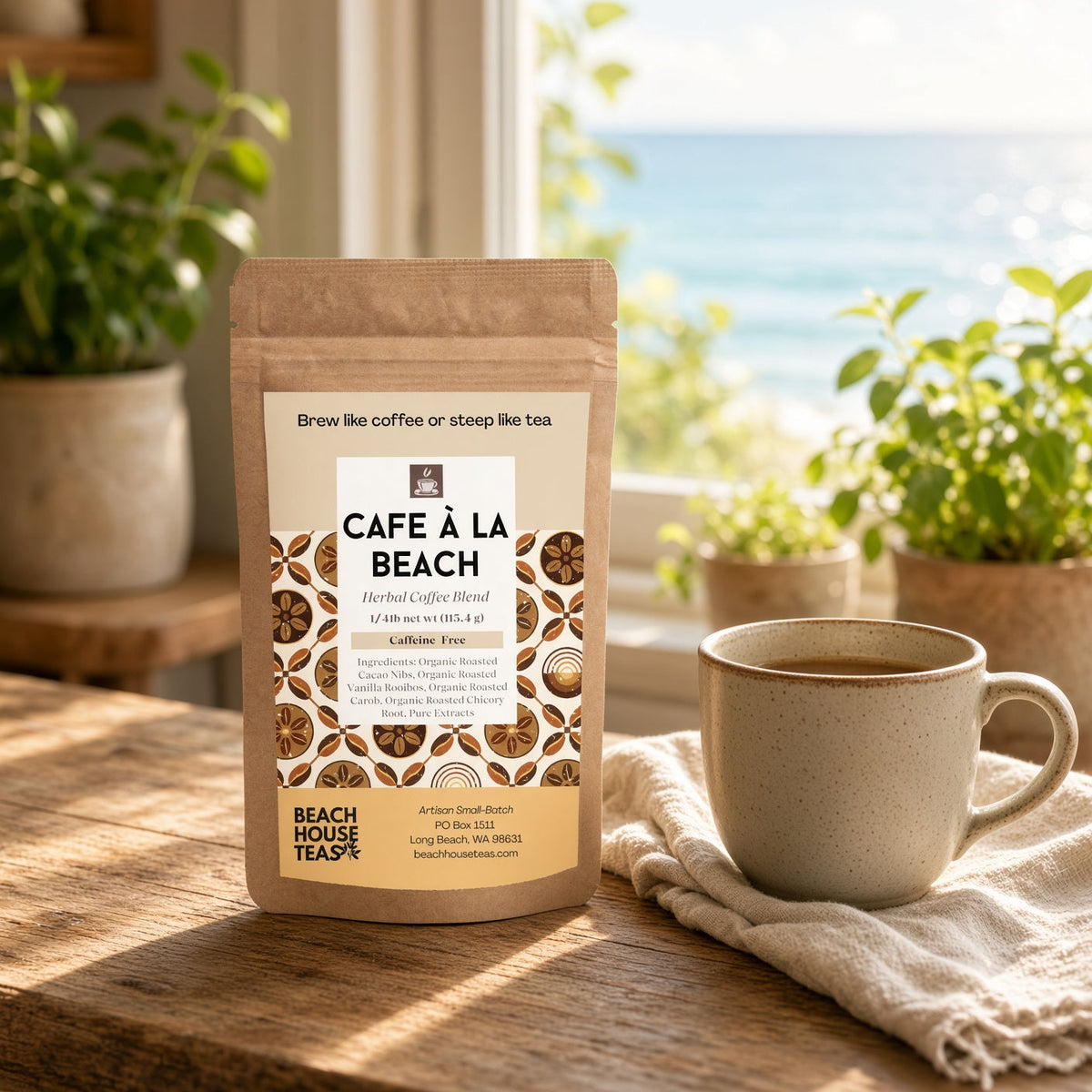 Café À la Beach Herbal Brew - Caffeine-Free Delight
