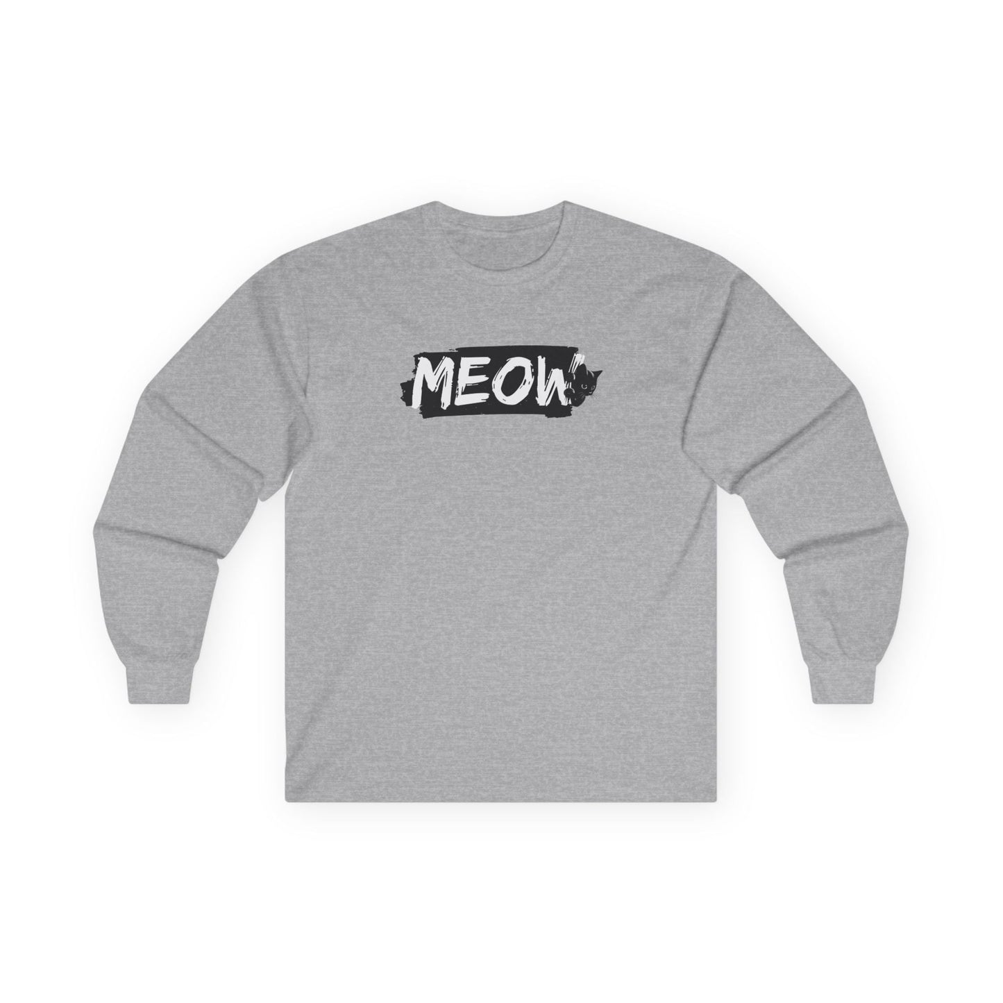 Edgy Cat Vibes Long Sleeve Tee - Korvel