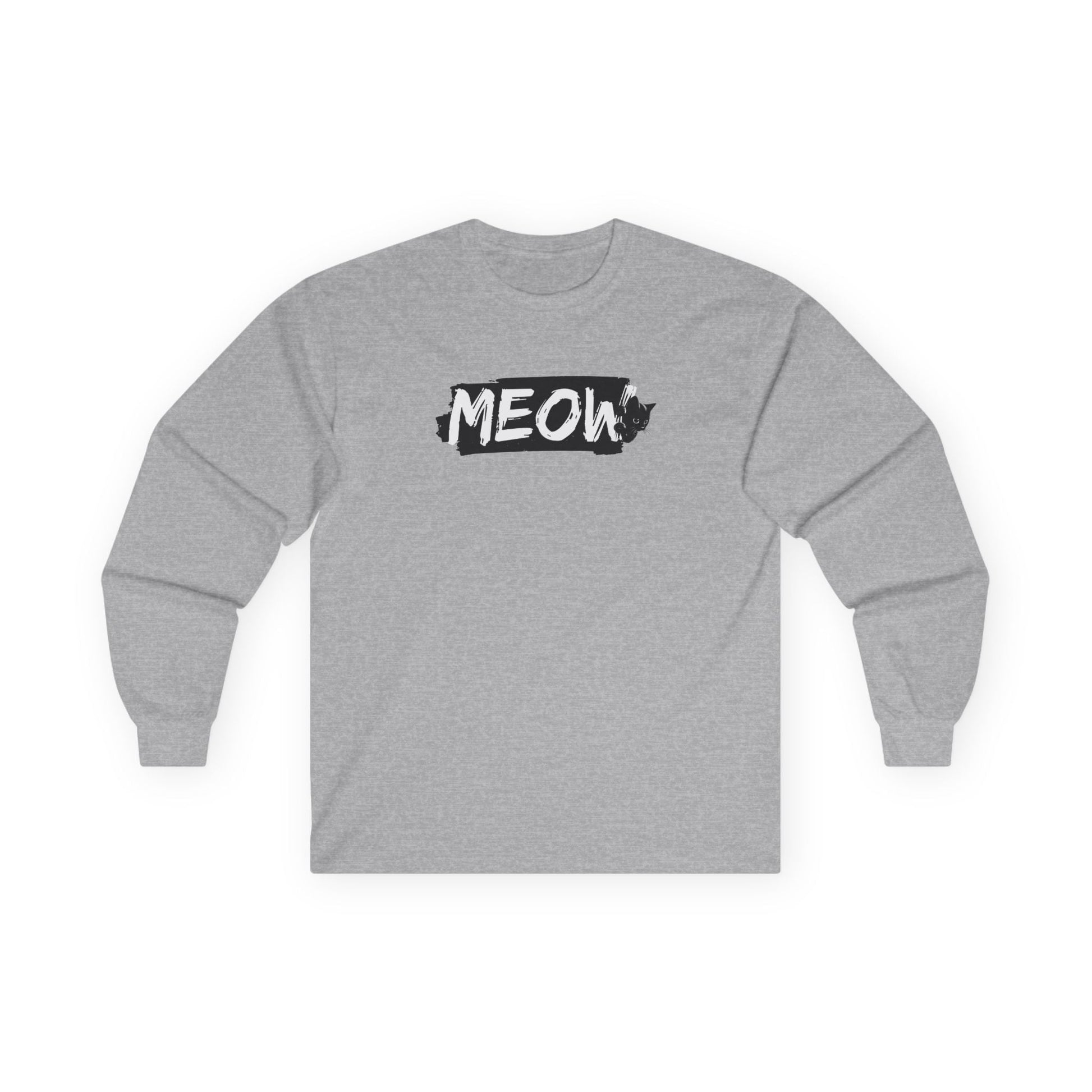 Edgy Cat Vibes Long Sleeve Tee - Korvel