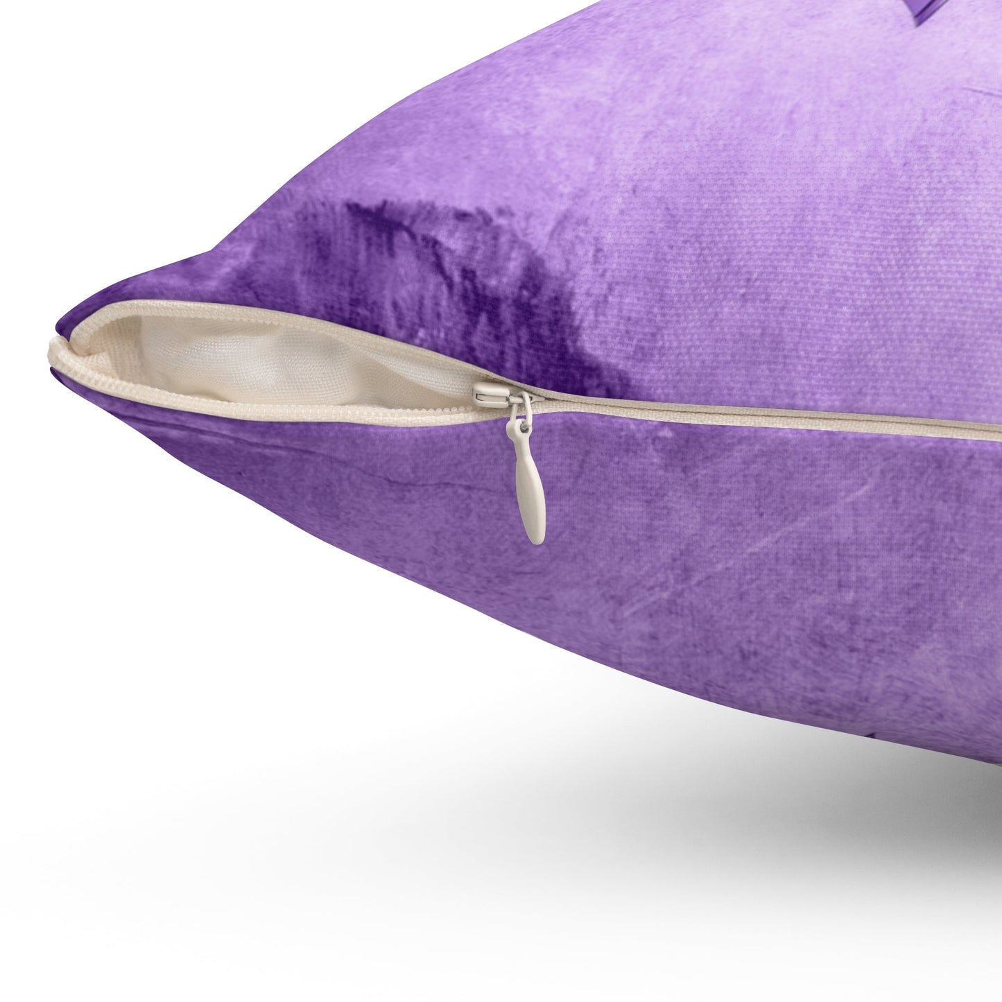 Grungy Purple Ribbon Decorative Pillow
