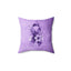 Grungy Purple Ribbon Decorative Pillow