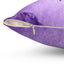 Grungy Purple Ribbon Decorative Pillow