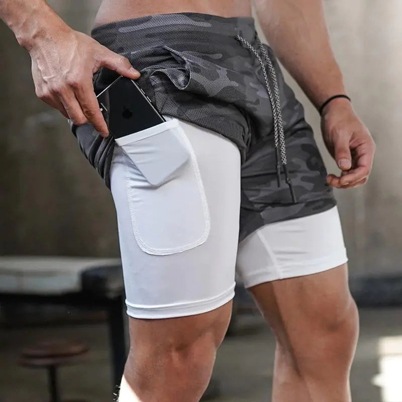 Shorts de Gym Premium avec Poche pour Téléphone
