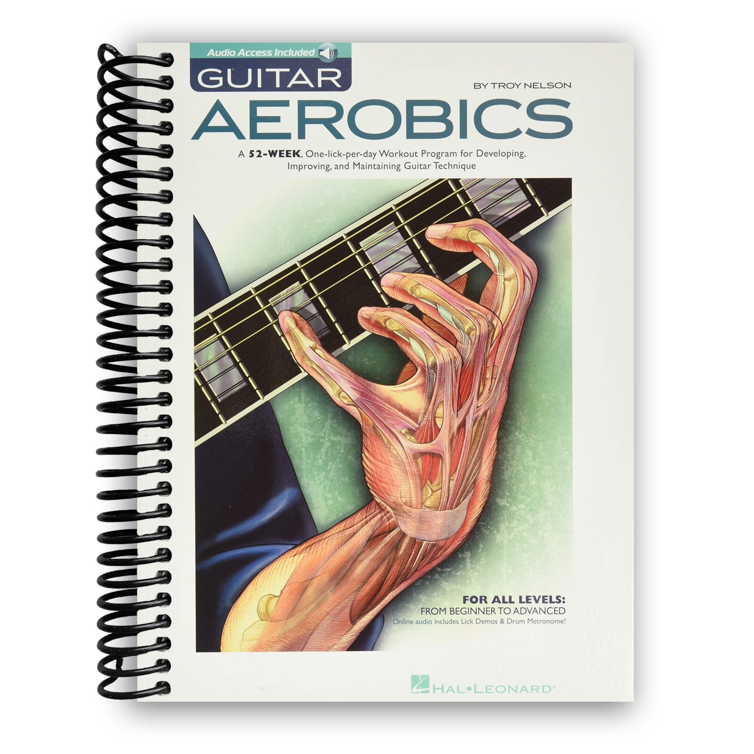 Guitar Aerobics: A Comprehensive 52-Week Daily Workout for Mastering Guitar Techniques (Spiral Bound) - Korvel