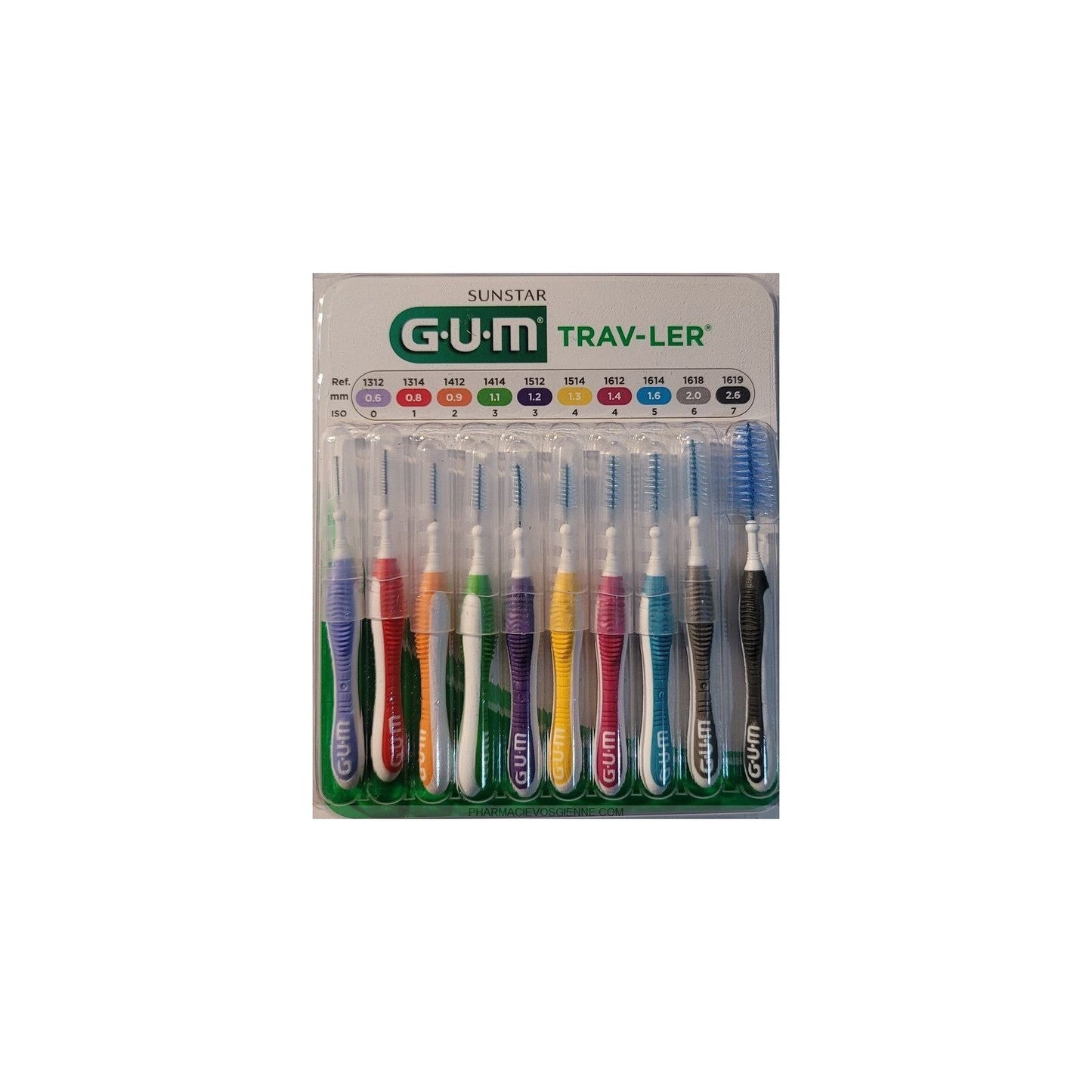 Brosses Interdentaires GUM Trav-Ler 10 Pack