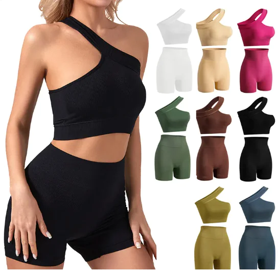 Soutien-gorge de sport off-shoulder pour femmes - Élégant et confortable