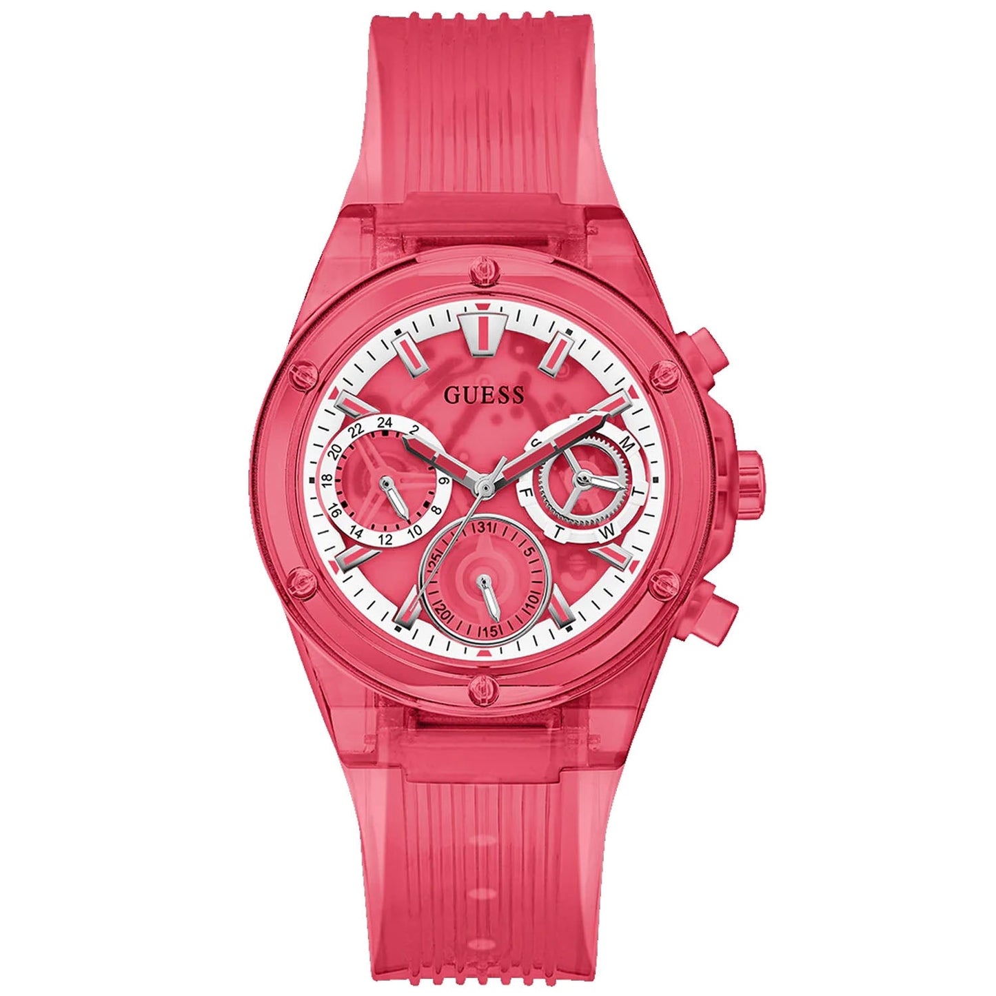 Guess Women's Red Multi-Function Watch