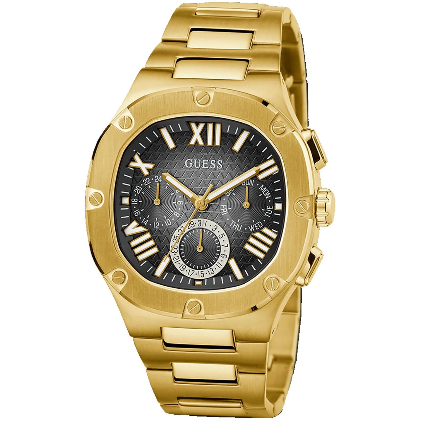 Reloj Multifuncional de Oro para Hombre Guess