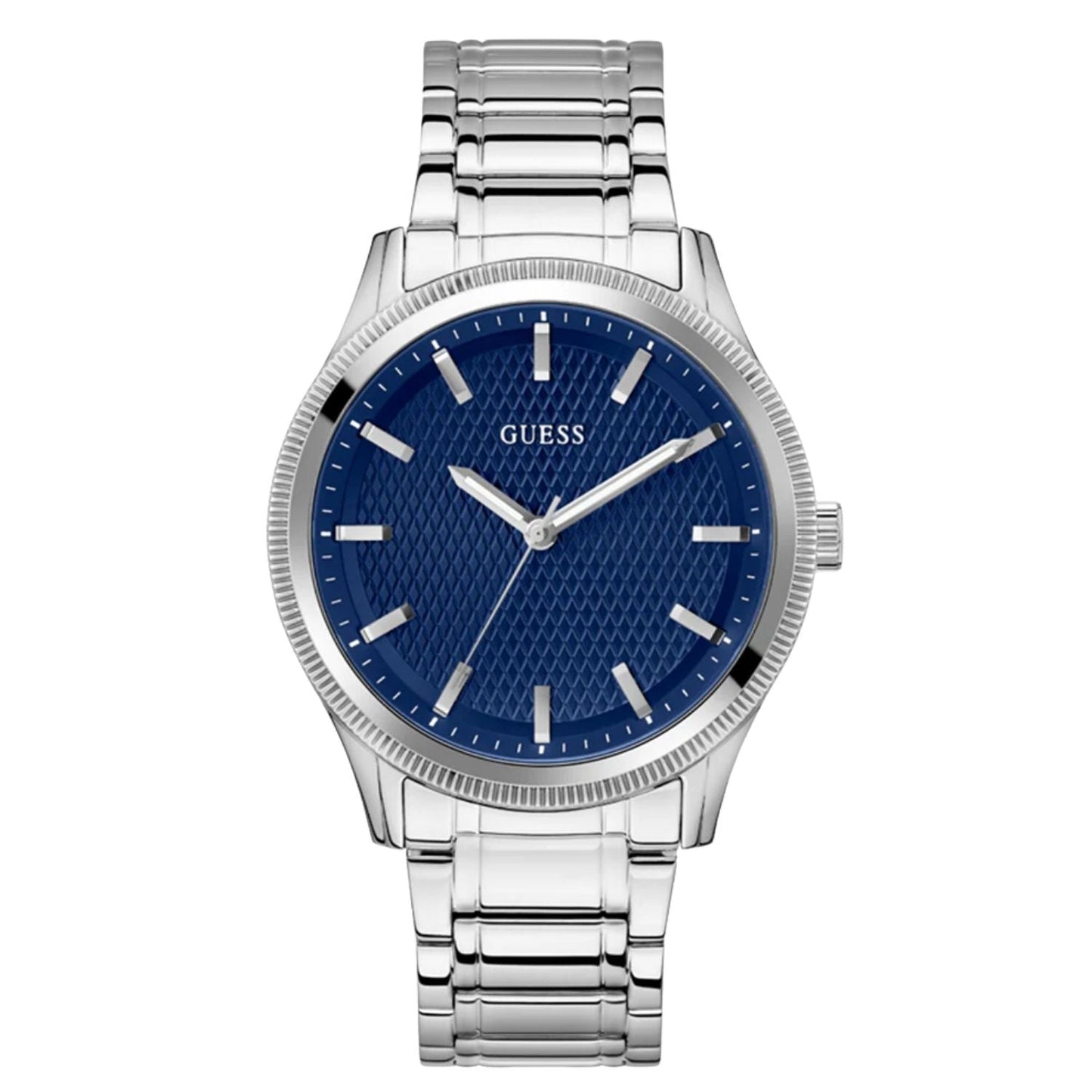 Guess Men's Dex Watch - Blue Dial, Stainless Steel