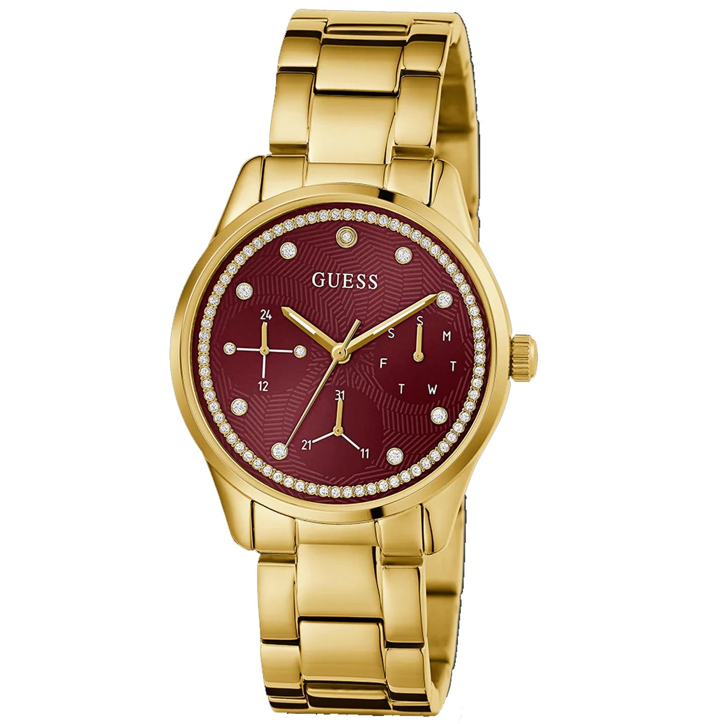 Guess Women's Classic Red Dial Watch