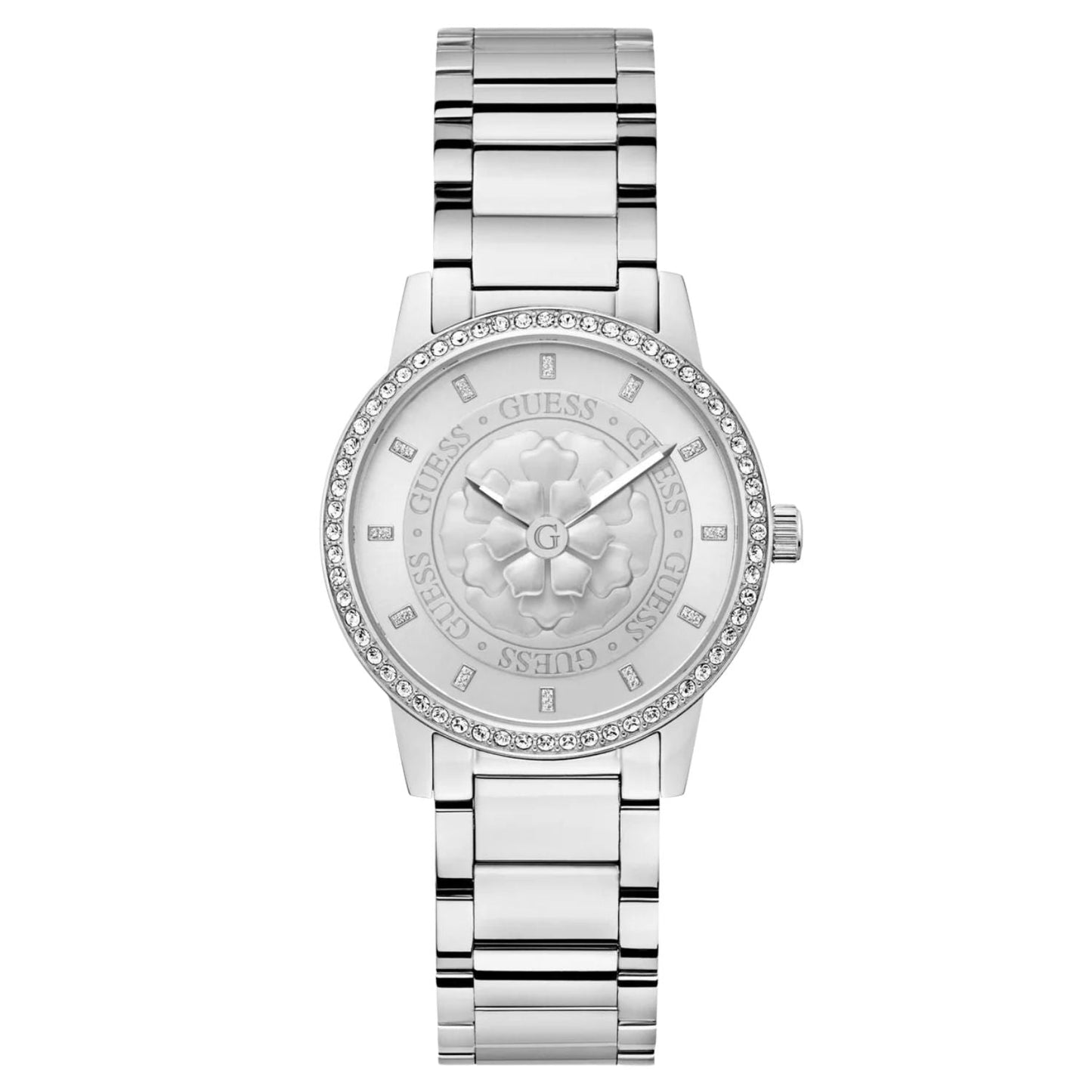 Montre Petal pour Femme Guess - Design Élégant en Argent