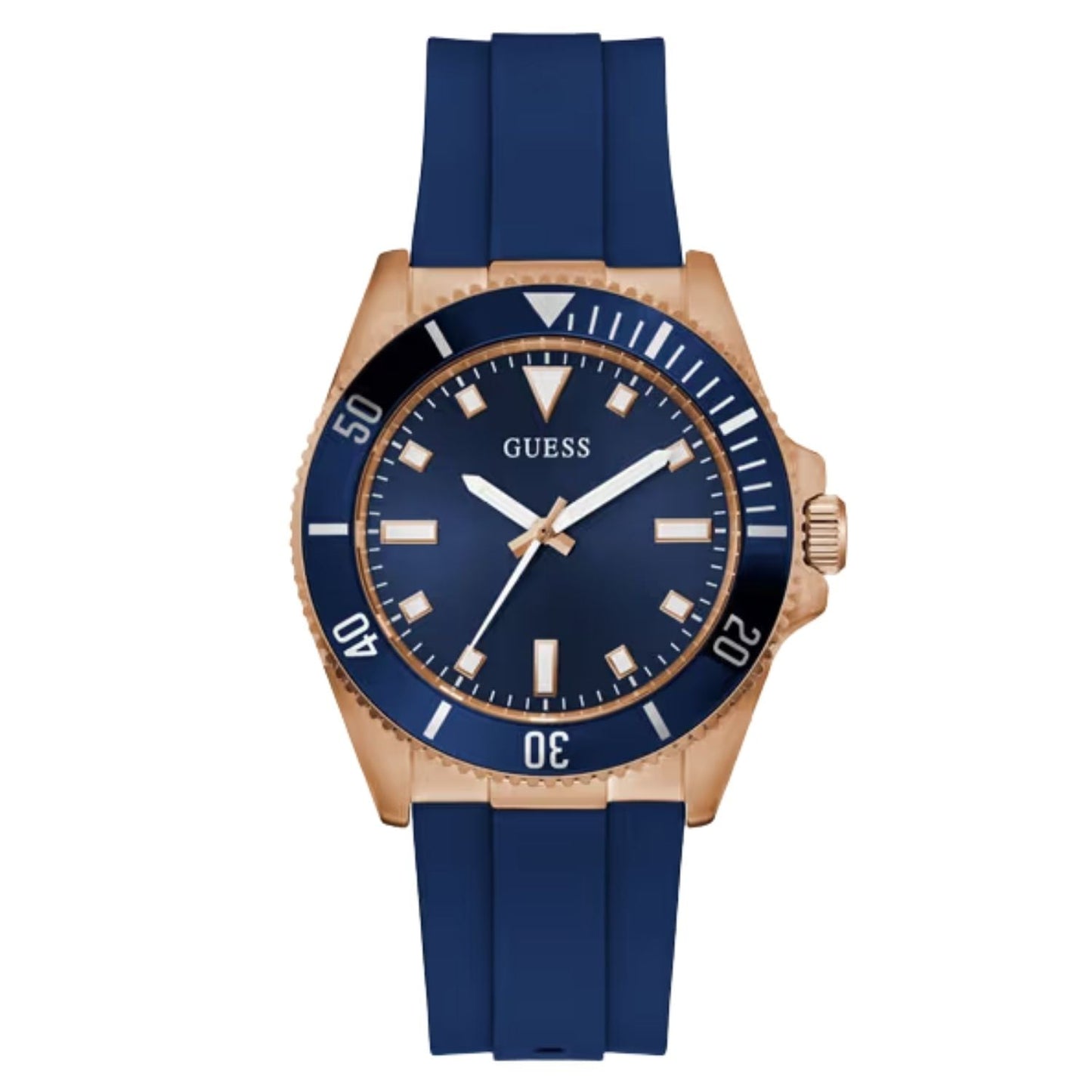 Reloj Guess para Hombre Cliff - Esfera Azul con Correa de Silicona