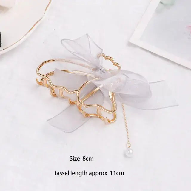 Pinza para el cabello en forma de mariposa elegante para recogidos con estilo