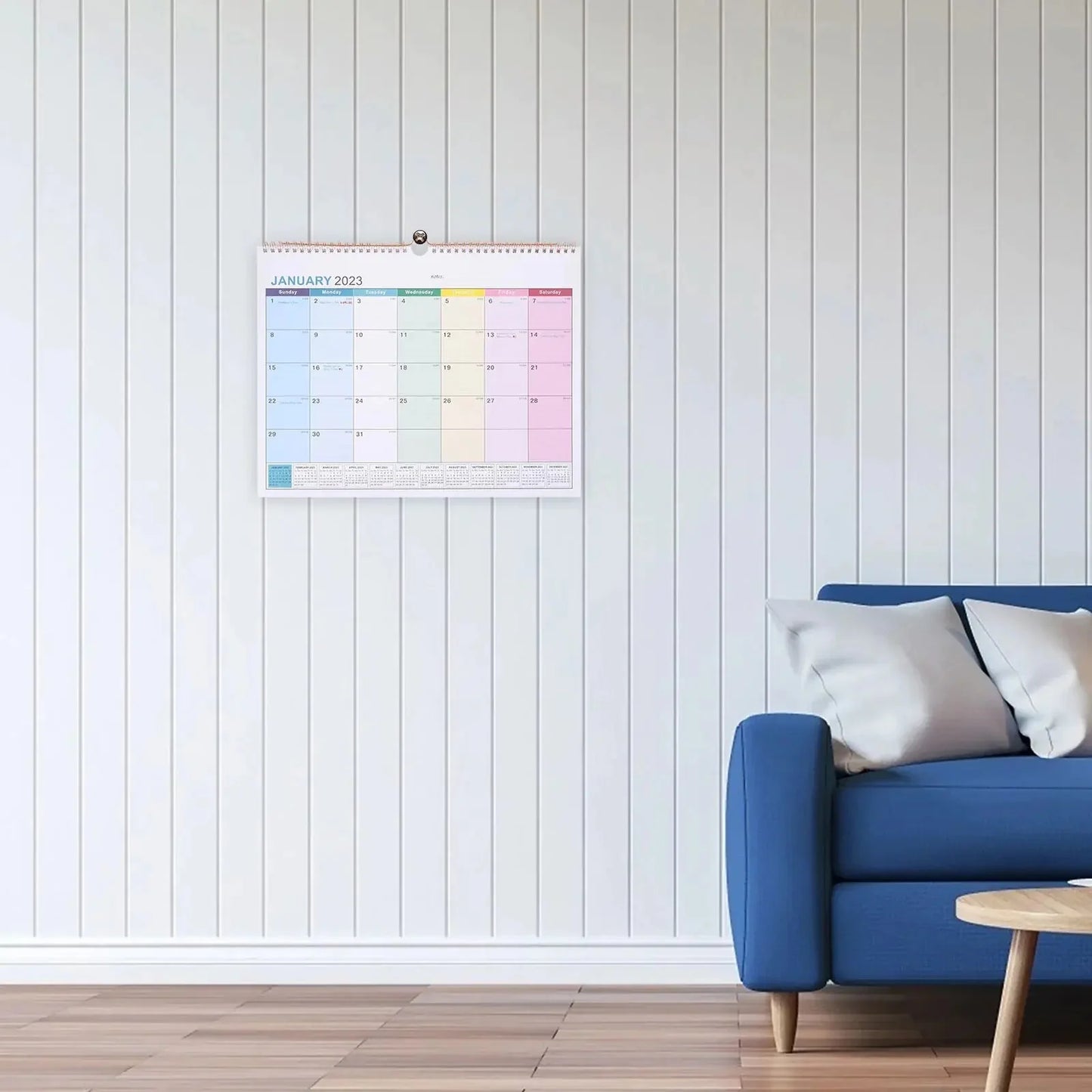 Large Wall Calendar for Home and Office Organization