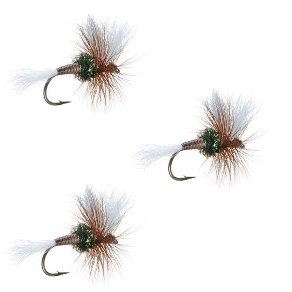 Classic Dry Flies Hook Size 14 - 3 Pack H & L Variant - Korvel