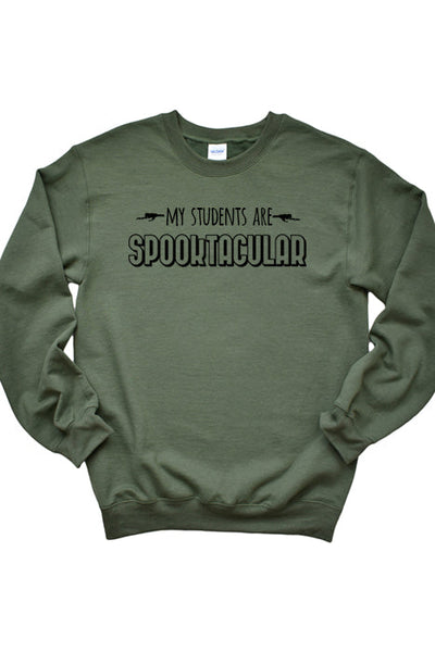 Spooktacular Students Cozy Sweatshirt