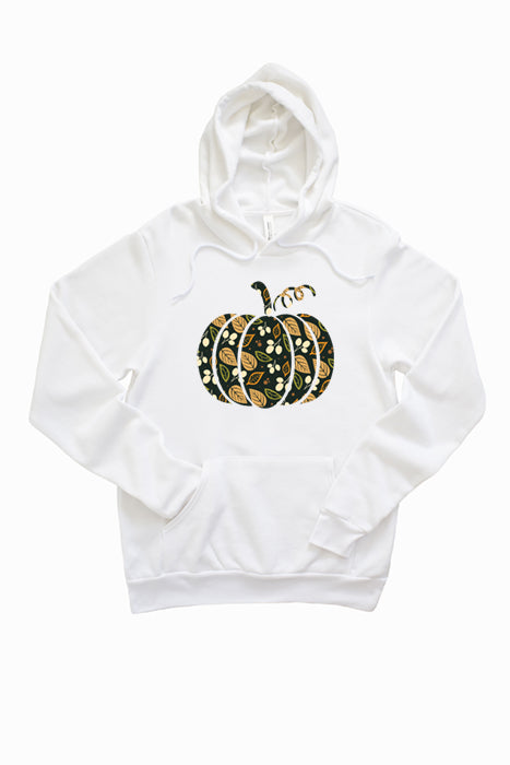 Floral Pumpkin Unisex Hoodie