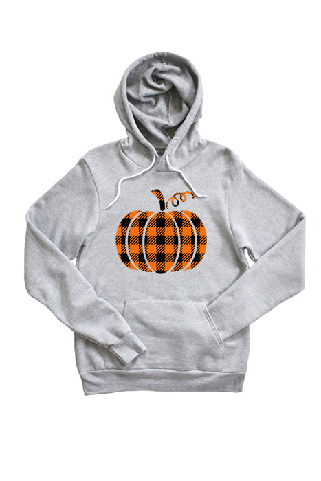 Gingham Pumpkin Unisex Hoodie - Korvel