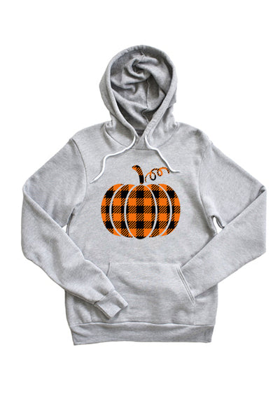 Gingham Pumpkin Unisex Hoodie - Korvel