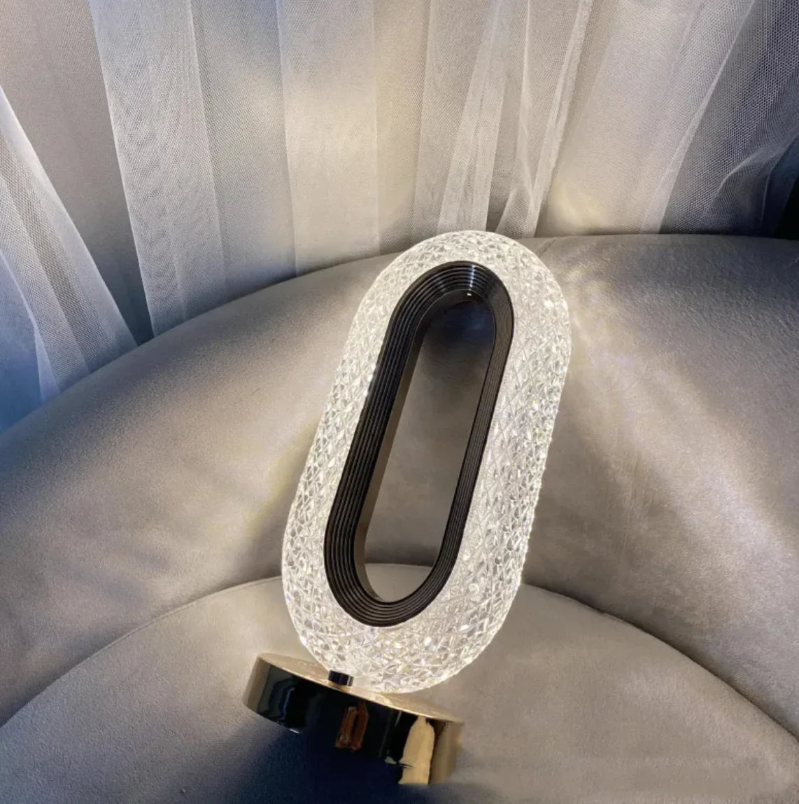 Lámpara de Escritorio Crystal Touch – Decoración de Hogar de Lujo Sutil