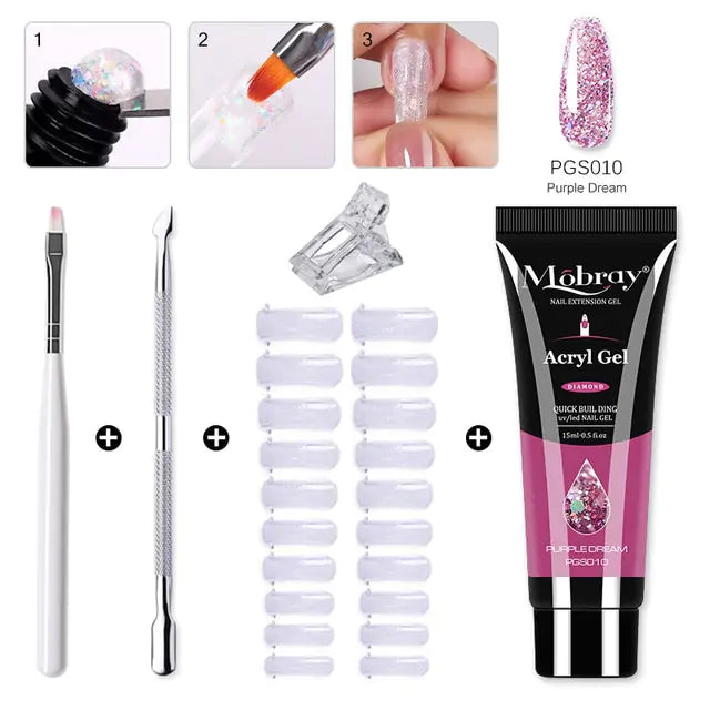 Premium Poly Nail Gel Set for Stunning Nail Art