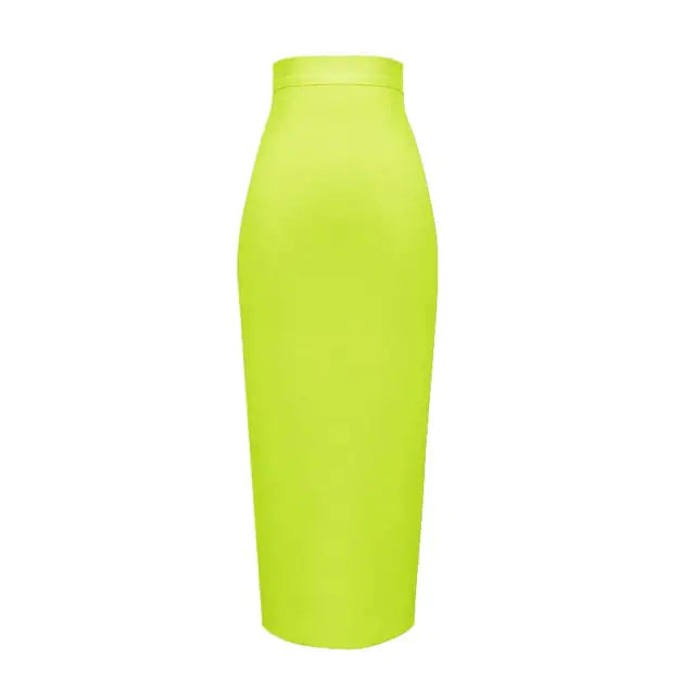 Jupe Bandage Mi-Longue Taille Haute Élégante