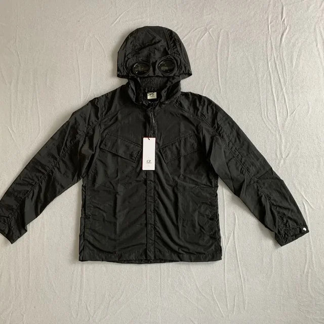 Veste coupe-vent à capuche Ocelloni pour hommes avec poches