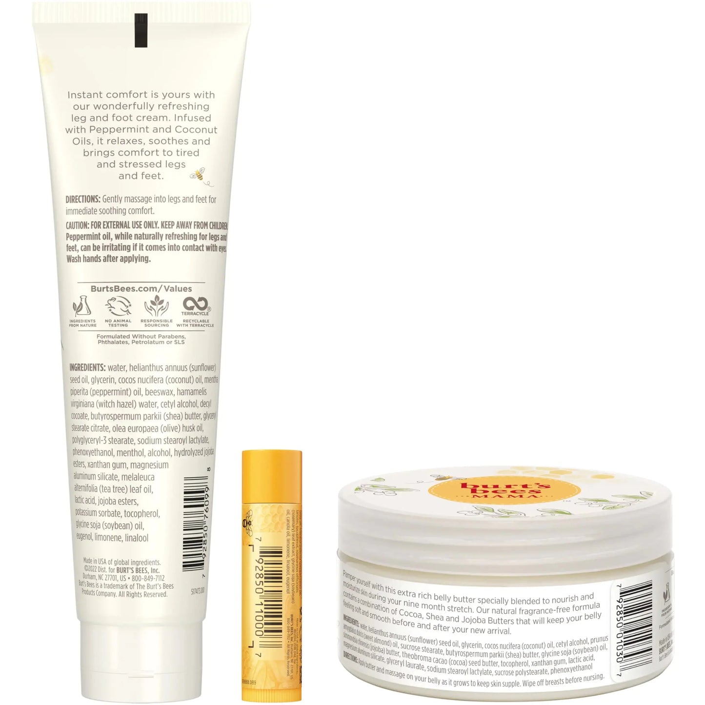 Conjunto de Regalo de Esenciales para el Embarazo de Burt's Bees - Trío de Cuidado de la Piel Nutrit
