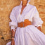 Elegant Women's Long-sleeved Lapel Dress