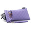 Premium Double Glasses Case with Cleaning Cloth - Purple