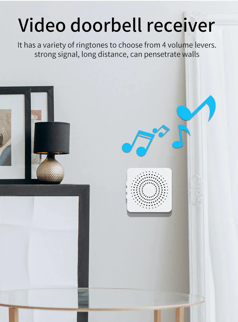 Wireless Smart WiFi Doorbell with Video Intercom