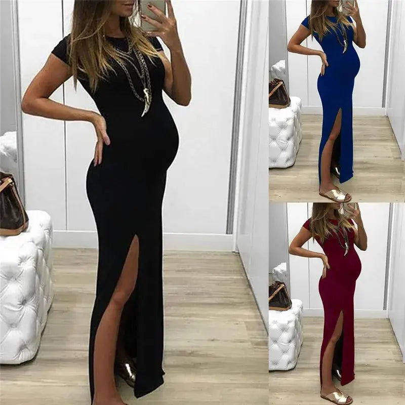 Robe de maternité longue élégante pour chaque occasion