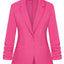 Blazer Casual Rosa para Mujeres MINTLIMIT con Mangas Fruncidas