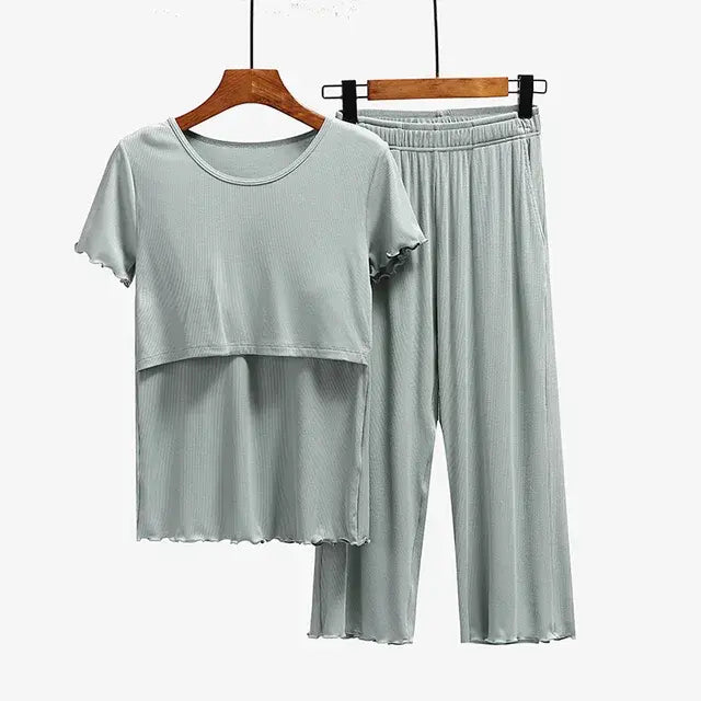 Premium Maternity Sleepwear Set for Comfort and Style