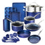 Juego de utensilios de cocina antiadherente Granitestone Blue de 20 piezas