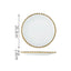 Nordic Gold Bead Ceramic Dinner Plates