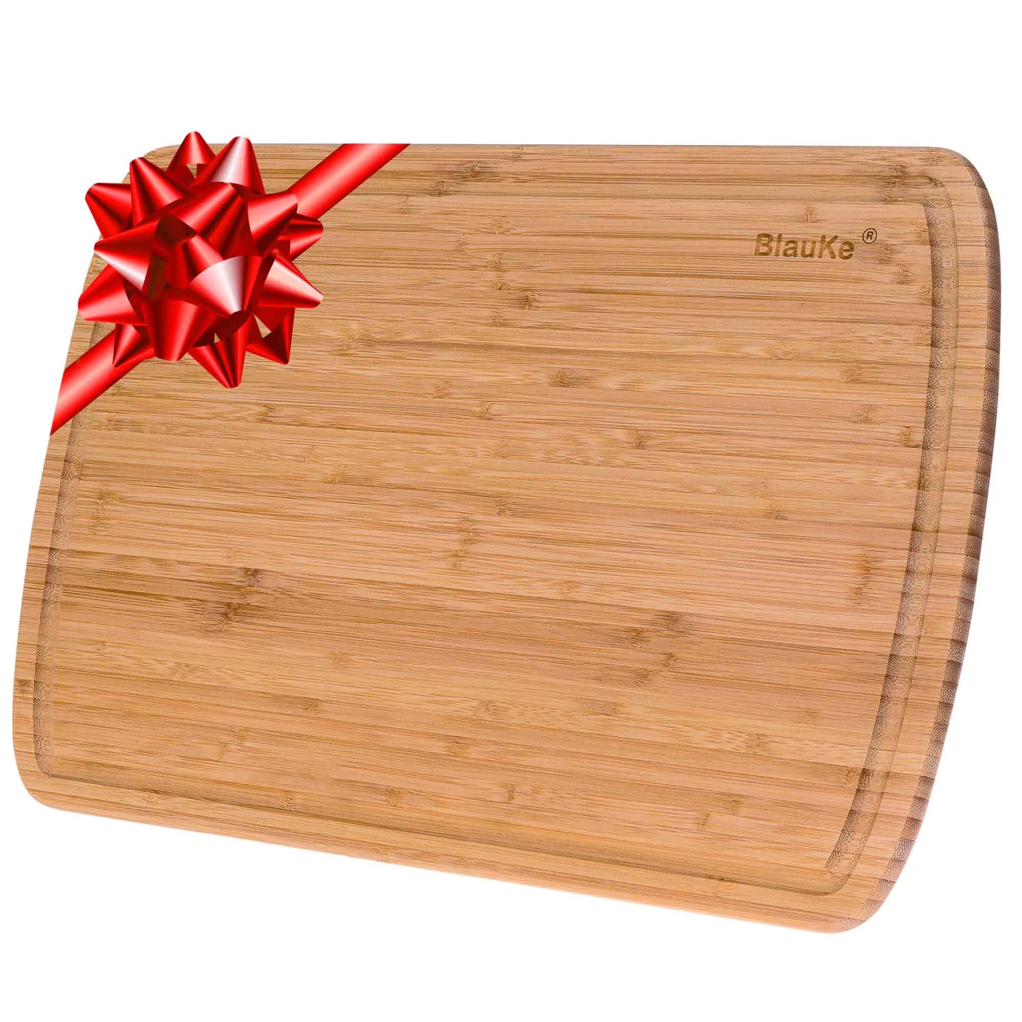 Planche à découper en bois extra large avec rigole à jus - 18x12 pouces