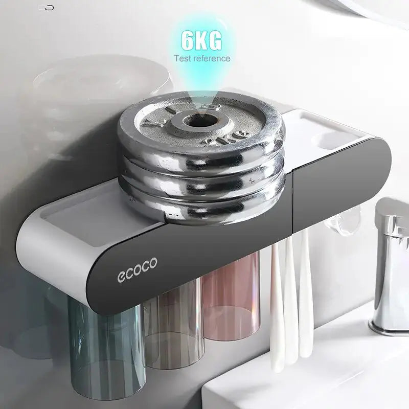 Magnetic Toothbrush Holder - Premium Bathroom Organizer