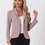 Allegra K Women's Stretch Blazer in Dusty Pink