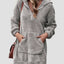 Half Zip Dropped Shoulder Oversized Hoodie - Korvel