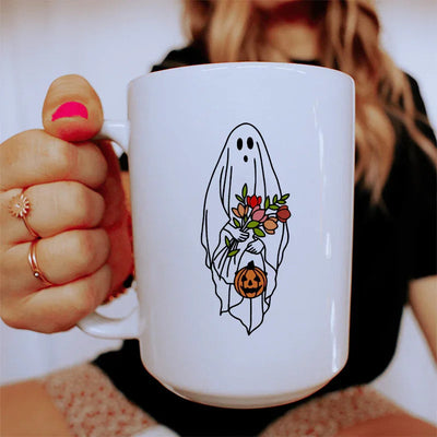 Halloween Bride Ghost Ceramic Mug - 15 oz