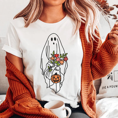 Camiseta fantasma de novia de Halloween