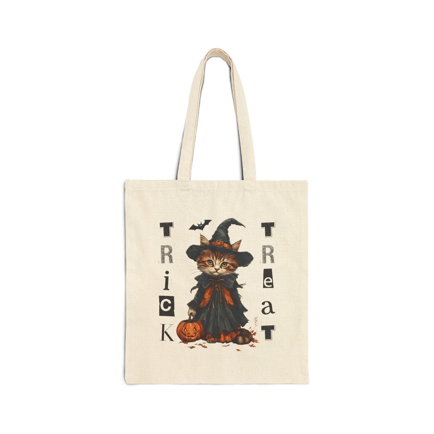 Halloween Cat Trick-or-Treat Tote Bag