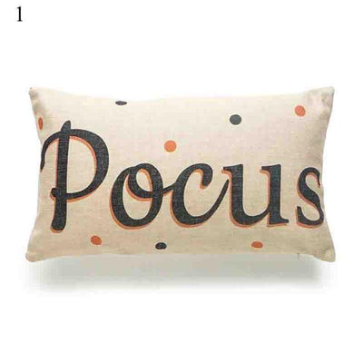 Halloween Pumpkin Printed Cushion Cover - Premium Linen Decor