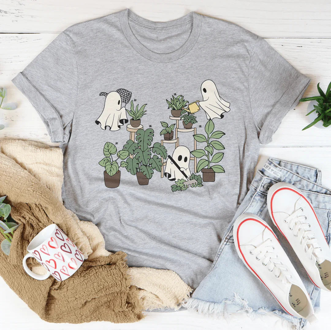 Halloween Ghost Plant Lover T-Shirt