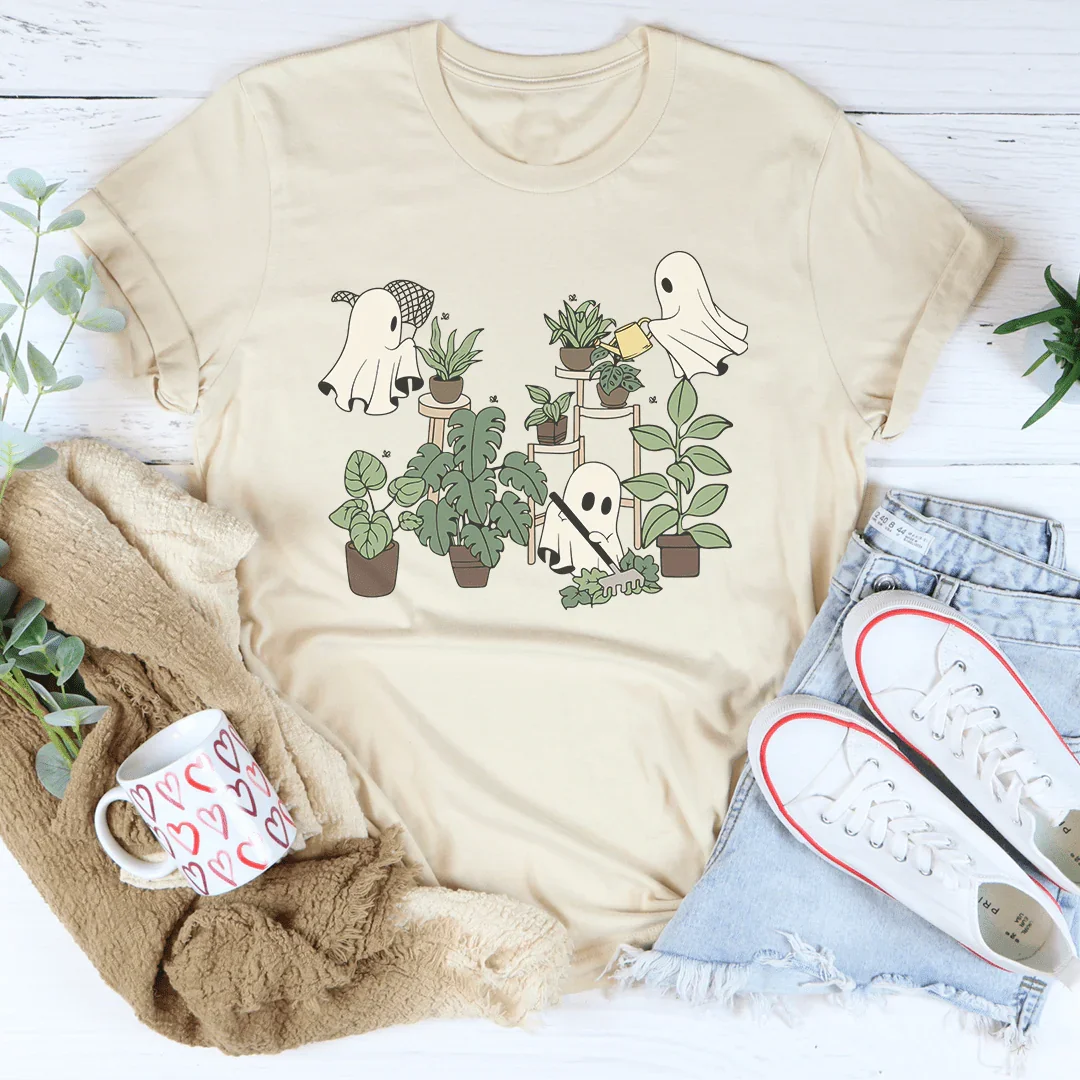 Halloween Ghost Plant Lover T-Shirt