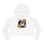 Halloween Kitty Cropped Women's Hoodie