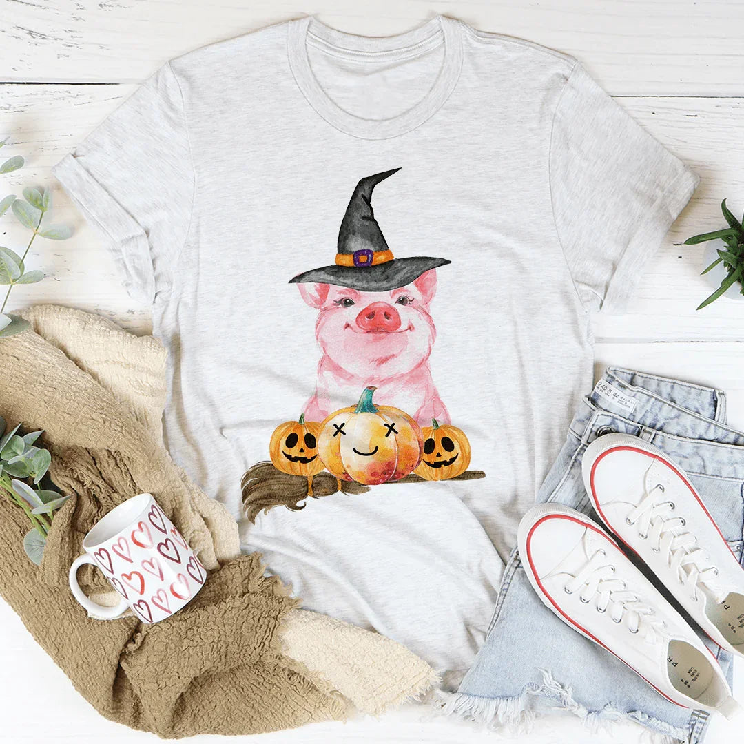 Camiseta de Cerdo de Halloween - Diseño Exclusivo