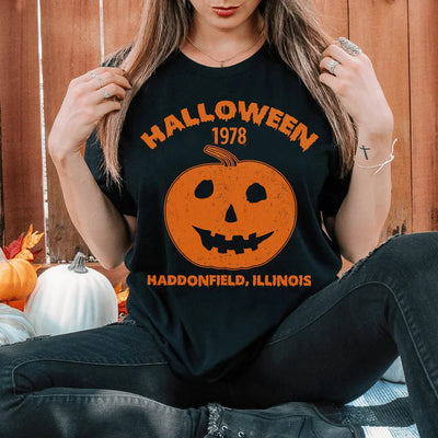 Halloween Pumpkin Tee - Soft & Stylish